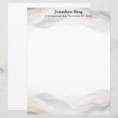 Nebel-Hügel Schreibwarenpapier (Vorne/Hinten)