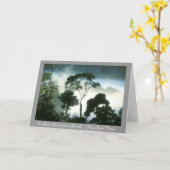 Nebel hüllt Amazonas-Regenwald ein Karte (Gelbe Blume)