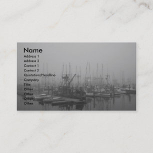 Nebel im Hafen Visitenkarte