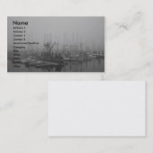 Nebel im Hafen Visitenkarte (Vorne/Hinten)