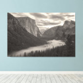 Nebel im Tal Leinwanddruck (Insitu (Holzboden))