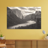 Nebel im Tal Leinwanddruck (Insitu (Wohnzimmer))