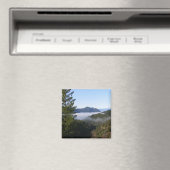 Nebel in den Bergen. Magnet (In Situ (Geschirrspüler))