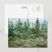 "Nebel in den Kiefern" Postkarte (Vorne/Hinten)