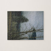 Nebel in der Baumlandschaft Puzzle (Horizontal)