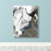 Nebel in der Nordsee 2 Leinwanddruck (Insitu (Holzboden))