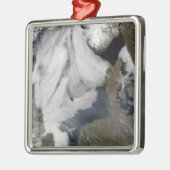 Nebel in der Nordsee 2 Silbernes Ornament (Links)