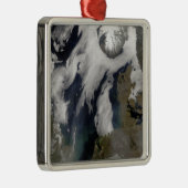 Nebel in der Nordsee Silbernes Ornament (Rechts)