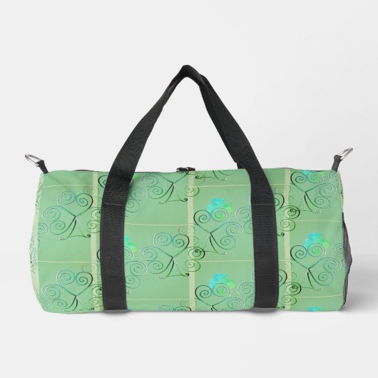 Nebel-Kleeblatt-Bettbezug Duffle Bag (Vorderseite)