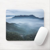 Nebel-Landschaftsblaue Berge Mousepad (Mit Mouse)
