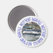 Nebel - Niagarafälle Magnet (Vorderseite/Rückseite)