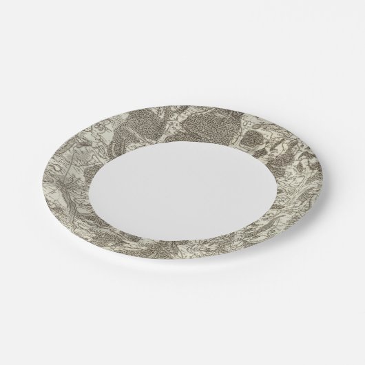 Nebel Pappteller (Schrägansicht)