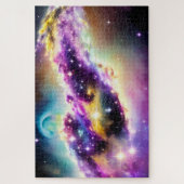 Nebel Pink und Lila Vorstellung im Zeitraum Puzzle (Vertikal)