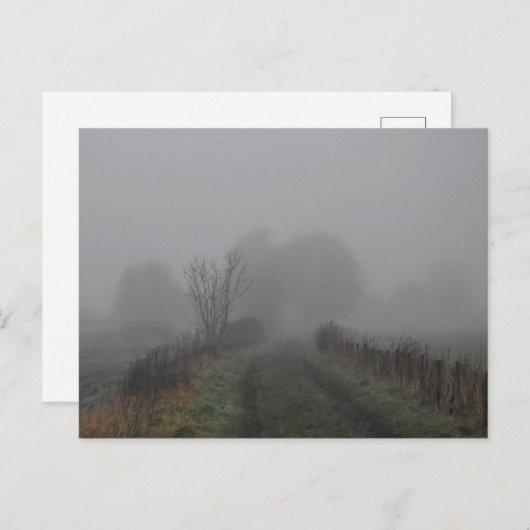 Nebel Postkarte (Vorne/Hinten)