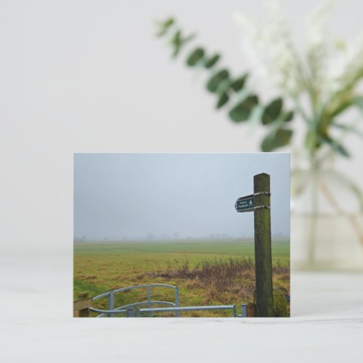 Nebel Postkarte (Stehend Vorderseite)