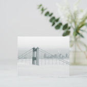 Nebel rollt durch die Bucht von San Francisco 2 Postkarte (Stehend Vorderseite)