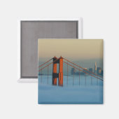 Nebel rollt durch die Bucht von San Francisco Magnet (Vorderseite/Rückseite)