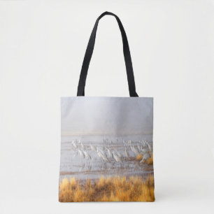 Nebel Sandhügel-Kraniche Tasche