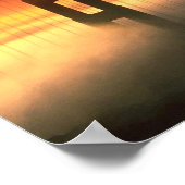 Nebel Shrouded Golden Gate Poster (Ecke)