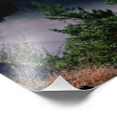 Nebel treiben unter der Deception-Passbrücke an Fotodruck (Ecke)