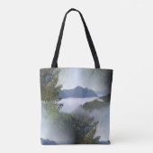Nebel über den Bergen... Tasche (Rückseite)
