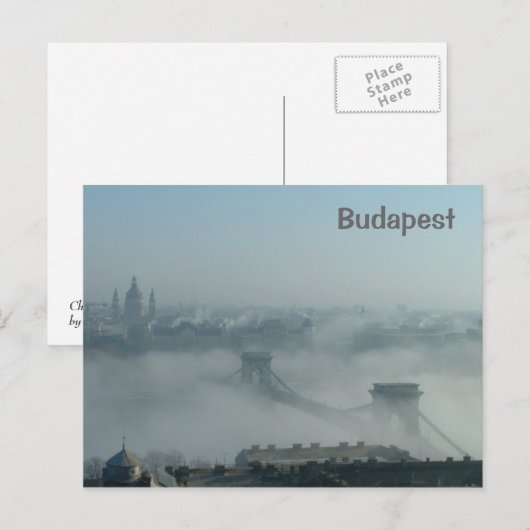 Nebel über der Donau Postkarte (Vorne/Hinten)