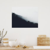 Nebel über Diagonalschichten Poster (Küche)