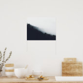 Nebel über Diagonalschichten Poster (Küche)