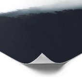 Nebel über Diagonalschichten Poster (Ecke)