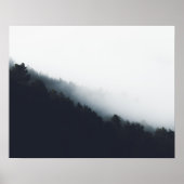 Nebel über Diagonalschichten Poster (Vorne)