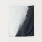 Nebel über Diagonalschichten Wandteppich (Vorderseite)