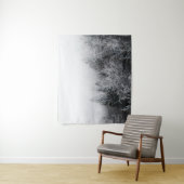 Nebel über gefrorenem Wald Wandteppich (Beispiel)