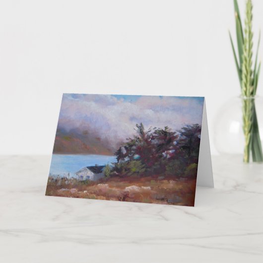 Nebel über Kristallspitzen Grußkarte. Karte (Vorderseite)