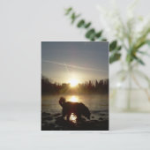 Nebel über Mississippi River Postkarte (Stehend Vorderseite)