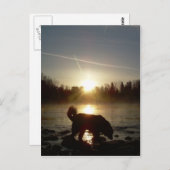 Nebel über Mississippi River Postkarte (Vorne/Hinten)