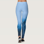 Nebel über schneebedeckten Wald am See Bohinj, Slo Leggings (Rückseite)