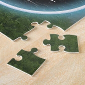 Nebel und grüne Bäume Puzzle (Seite)