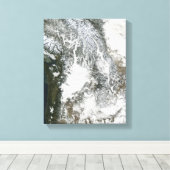 Nebel und Schnee im Pazifischen Nordwesten (wahre  Leinwanddruck (Insitu (Holzboden))