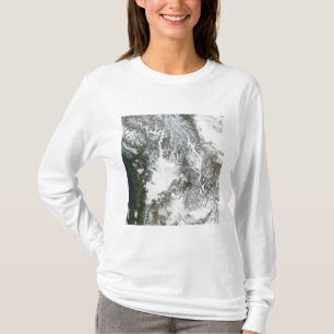 Nebel und Schnee im pazifischen Nordwesten (wahres T-Shirt