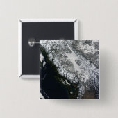 Nebel und Schnee in British Columbia Button (Vorne & Hinten)