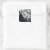 Nebel und Schnee in British Columbia Quadratischer Aufkleber (Tasche)