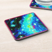 Nebel und Weltraumkosmische Entwürfe. Jetzt kaufen Getränkeuntersetzer (Linke Seite)