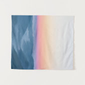 Nebel und zauberhafter Himmel vor Sonnenaufgang Wandteppich (Vorderseite (Horizontal))