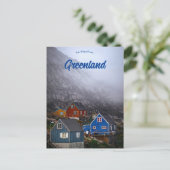 Nebel zieht durch Kullorsuaq Grönland Postkarte (Stehend Vorderseite)