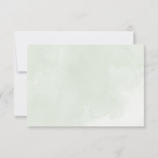 Nebelbaum RSVP Karte (Rückseite)