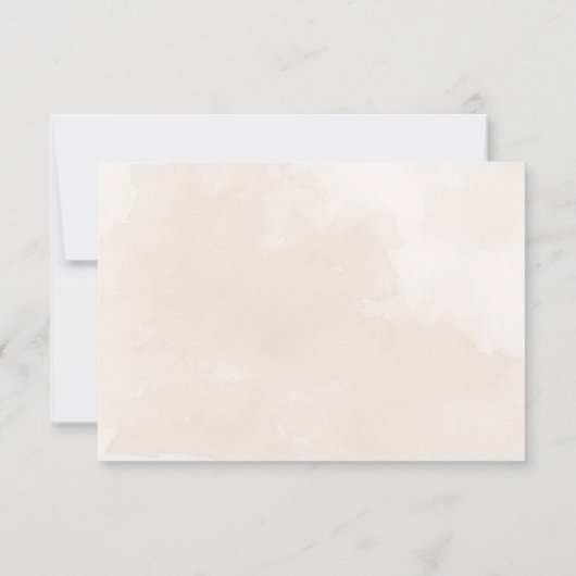 Nebelbaum RSVP Karte (Rückseite)