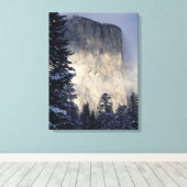 Nebelberg 2 leinwanddruck (Insitu (Holzboden))