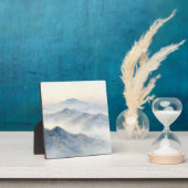 Nebelberg-Aquarell-Landschaft Fotoplatte (InSitu)