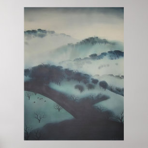 Nebelberge - 1970; Vereinigte Staaten  Eyvind Earl Poster