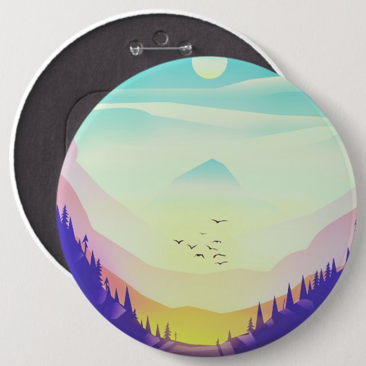 Nebelberge Button (Vorne & Hinten)